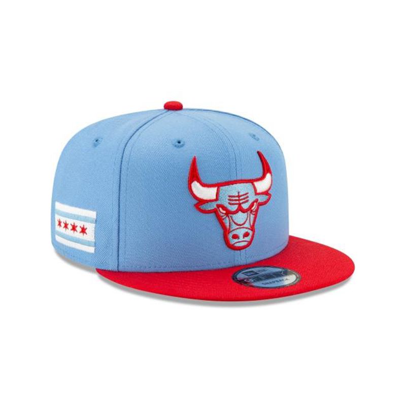 NBA Chicago Bulls 2019 Authentics City Series 9Fifty Snapback (GWD9708) - Blue New Era Caps